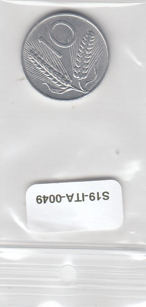 S19-ITA-0049-M03 Italy 10 Lire 1972  KM93 CQ