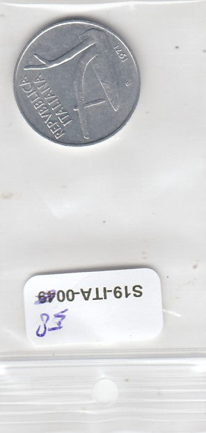 S19-ITA-0058-M02 Italy 10 Lire 1971  KM93 CQ