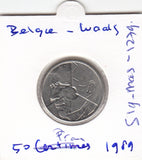 S19-MAS-01279 Belgium 50 francs 1989  KM# 168 XF Legende in Frans - ""BELGIQUE""