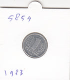 S19-MAS-05854 Duitsland - DDR 1 pfennig 1983  KM# 8.2 UNC