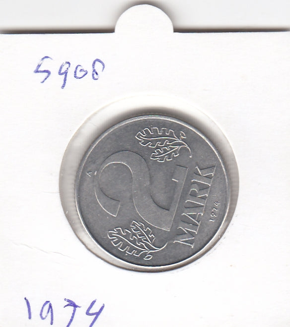 S19-MAS-05908 Duitsland - DDR 2 mark 1974  KM# 48 UNC