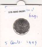 S19-MAS-06291 Eswatini (Swaziland) 5 cents 1999  KM# 48 UNC