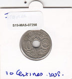 S19-MAS-07298 Frankrijk 10 centimes 1938  KM# 889 VF+ dots