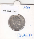 S19-MAS-13307 Nederland 1/2 gulden 1860  KM# 92 VF zilver