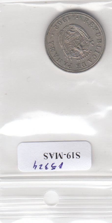S19-MAS-15324 Panama 5 centésimos 1962  KM# 23.2 XF