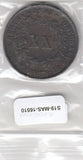 S19-MAS-16510 Portugal 20 reis 1852  KM# 482 VF