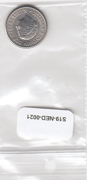 S19-NED-0021-M13 Netherlands 25 Cent VF/XF 1963 KM183