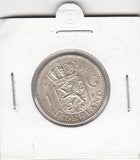 S19-NED-0046-M03 Netherlands 1 Gulden XF 1956 KM184   zilver