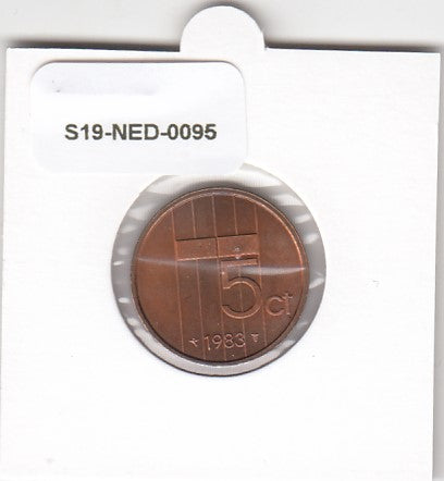 S19-NED-0095 Netherlands 5 Cent AU 1983 KM202