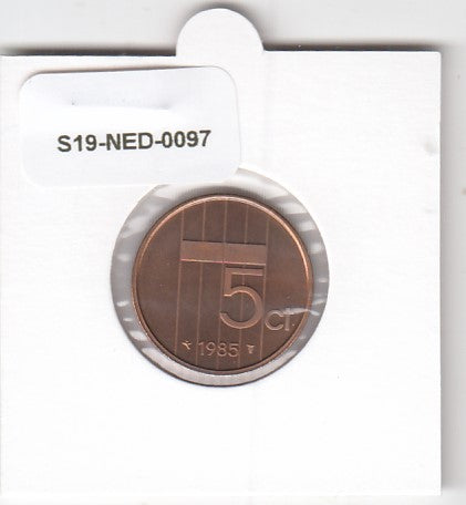 S19-NED-0097 Netherlands 5 Cent UNC 1985 KM202