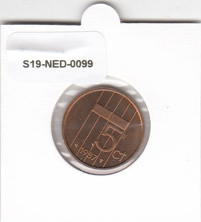 S19-NED-0099 Netherlands 5 Cent UNC 1987 KM202