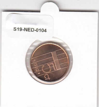 S19-NED-0104 Netherlands 5 Cent UNC 1992 KM202