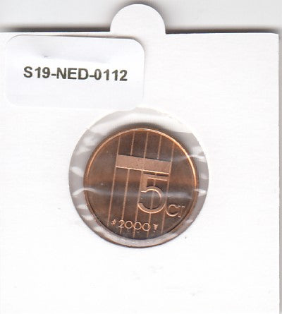 S19-NED-0112 Netherlands 5 Cent UNC 2000 KM202