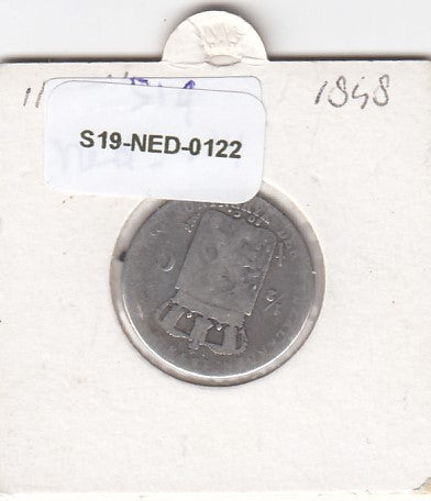 S19-NED-0122 Netherlands 1/2 Gulden FI- 1848 KM73