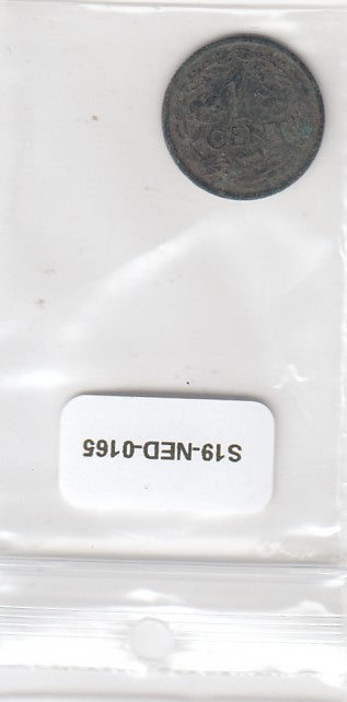 S19-NED-0165 Netherlands 1 Cent FI/VF 1918 KM152