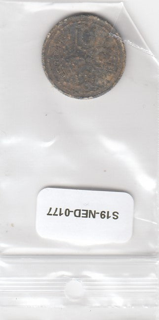 S19-NED-0177 Netherlands 10 Cents VG 1943 KM173
