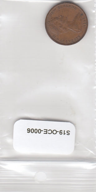 S19-OCE-0006 New Zealand 1 Cent 1967  KM31 VF