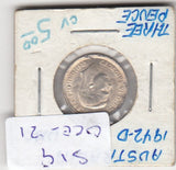 S19-OCE-0021 Australia 3  Pence 1942 D KM37 UNC Zilver