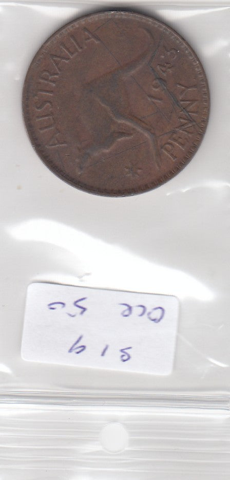 S19-OCE-0050 Australia 1 Penny 1943 P KM36 VF/XF