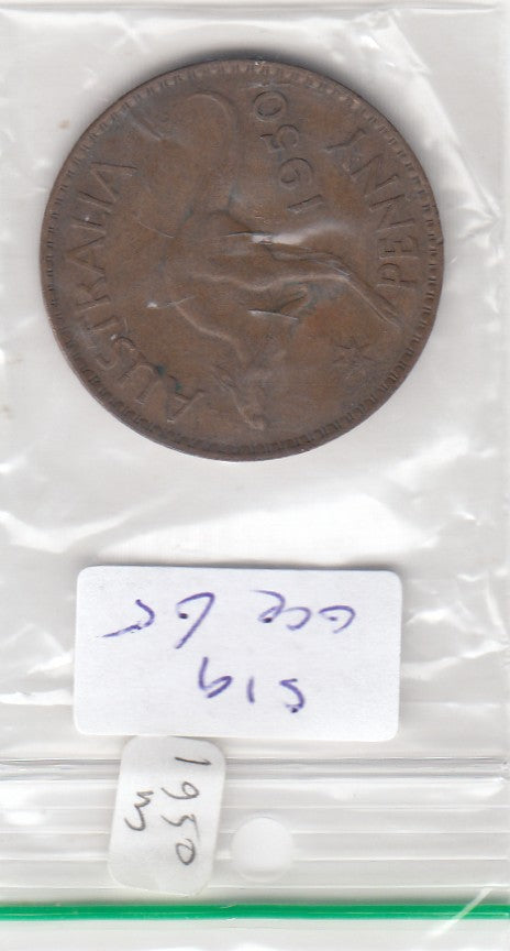 S19-OCE-0065 Australia 1 Penny 1950 M KM43 VF