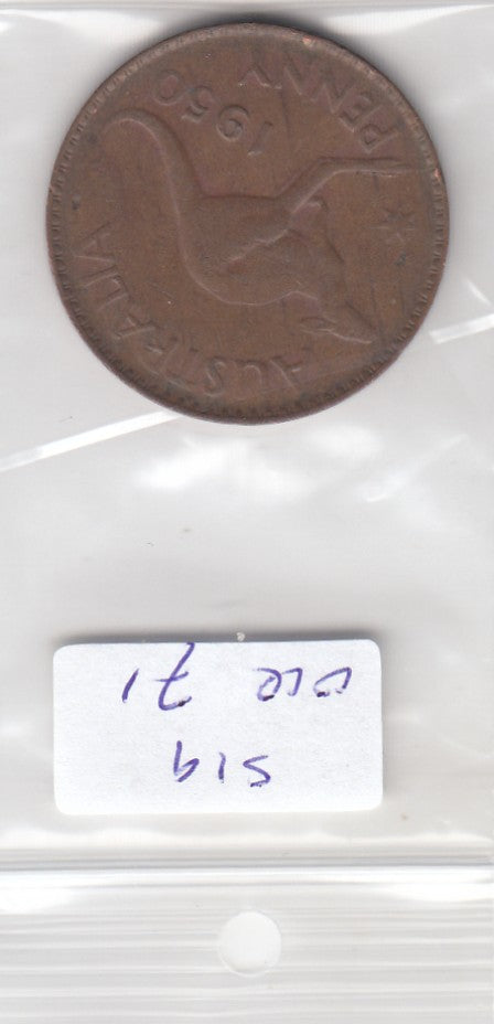 S19-OCE-0071 Australia 1 Penny 1950 P KM43 VF