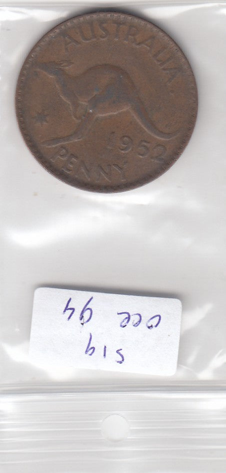 S19-OCE-0094 Australia 1 Penny 1952 P KM43 VF