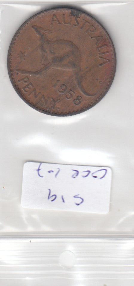 S19-OCE-0107 Australia 1 Penny 1958 P KM56 VF