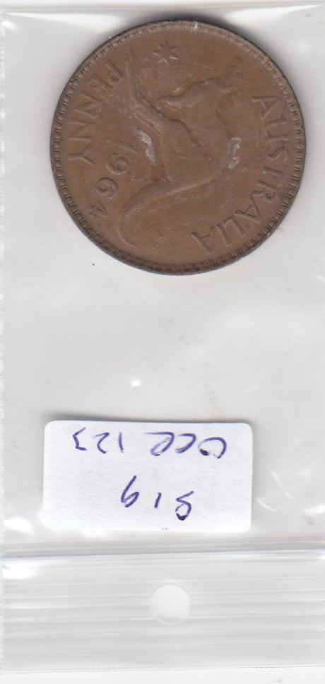 S19-OCE-0123 Australië 1 Penny 1964 M ZV