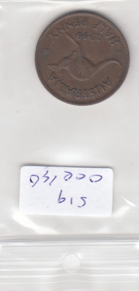 S19-OCE-0146-M12 Australië 1/2 Penny 1949 M KM42 CQ