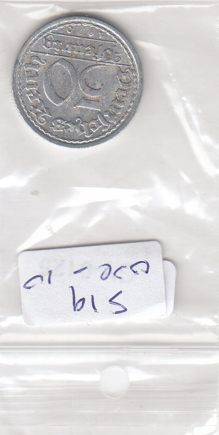 S19-OVE-0010 Duitsland 50 pfennig 1920 a KM27 VF