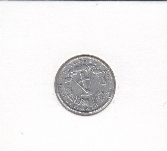 S19-OVE-0045 Duitsland - DDR 1 pfennig 1965  KM# 8.1