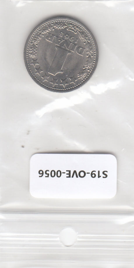 S19-OVE-0056 Yugoslavia 1 dinar 1963     UNC