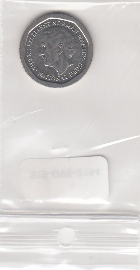 S19-OVE-0194 Jamaica 5 dollar 1996  KM163 XF