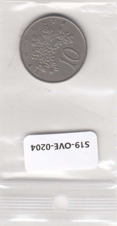 S19-OVE-0204-M21 Jamaica 10 cents 1969  KM47 VF