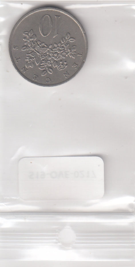 S19-OVE-0217 Jamaica 10 cents 1972  KM47 VF