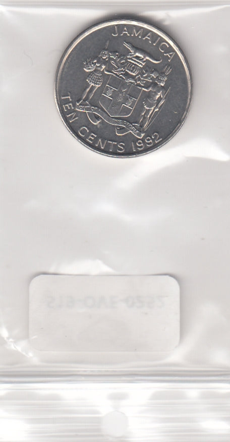 S19-OVE-0252 Jamaica 10 cents 1992  KM146.1 UNC