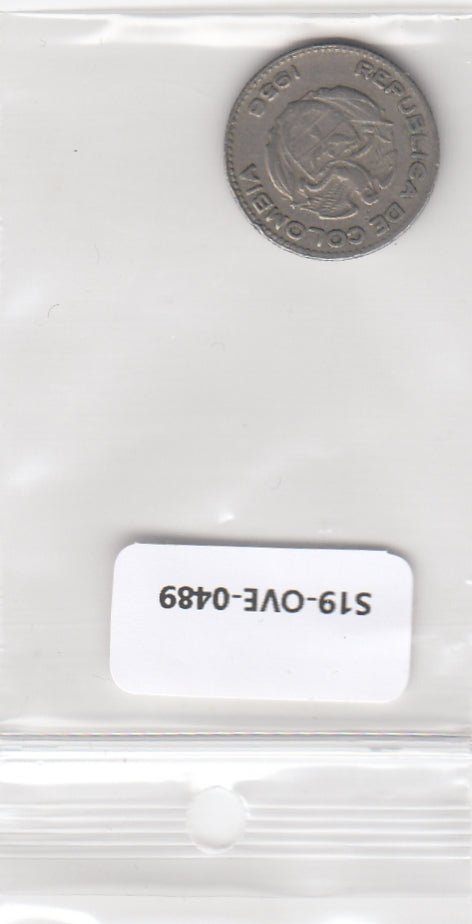S19-OVE-0489 Colombia 10 Centavos 1956  KM212 VF