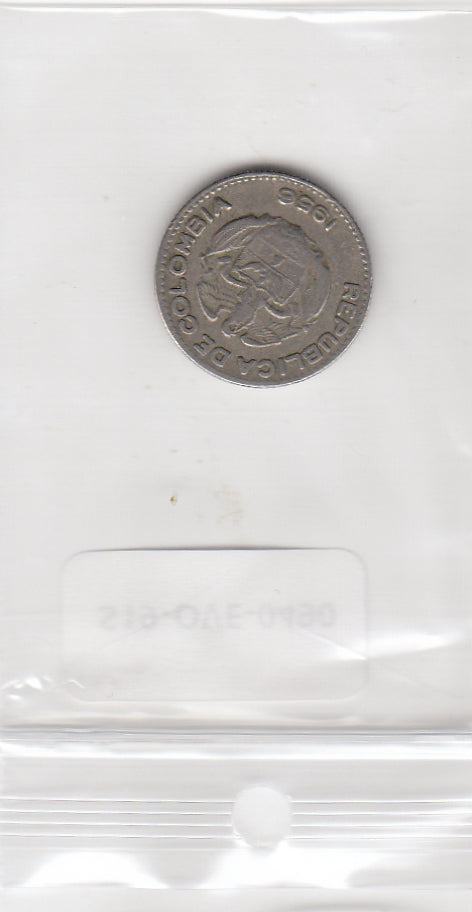 S19-OVE-0490 Colombia 10 Centavos 1956  KM212 VF