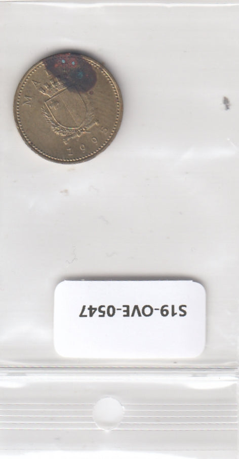 S19-OVE-0547 Malta 1 cent 1995  KM93 FI