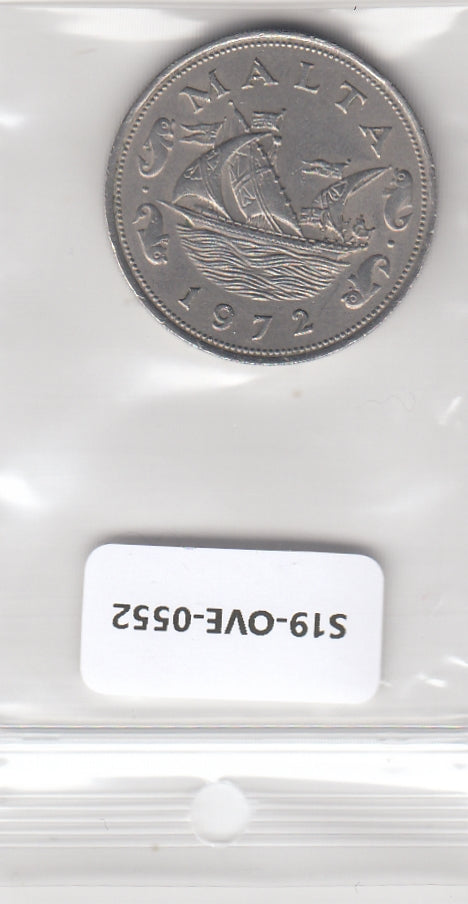S19-OVE-0552 Malta 10 cent 1972 KM11 ZgF