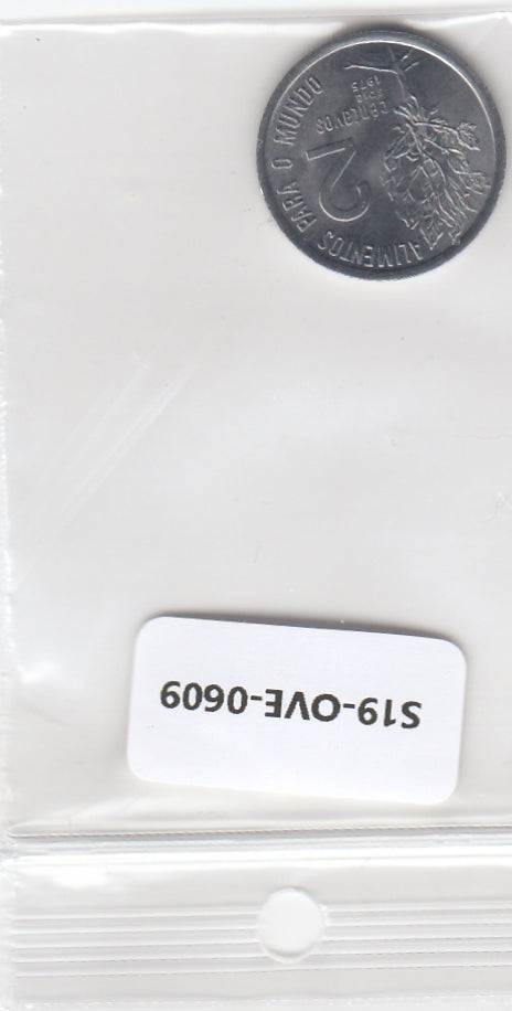 S19-OVE-0609 Brazil 2 Centavos 1975  KM586 UNC