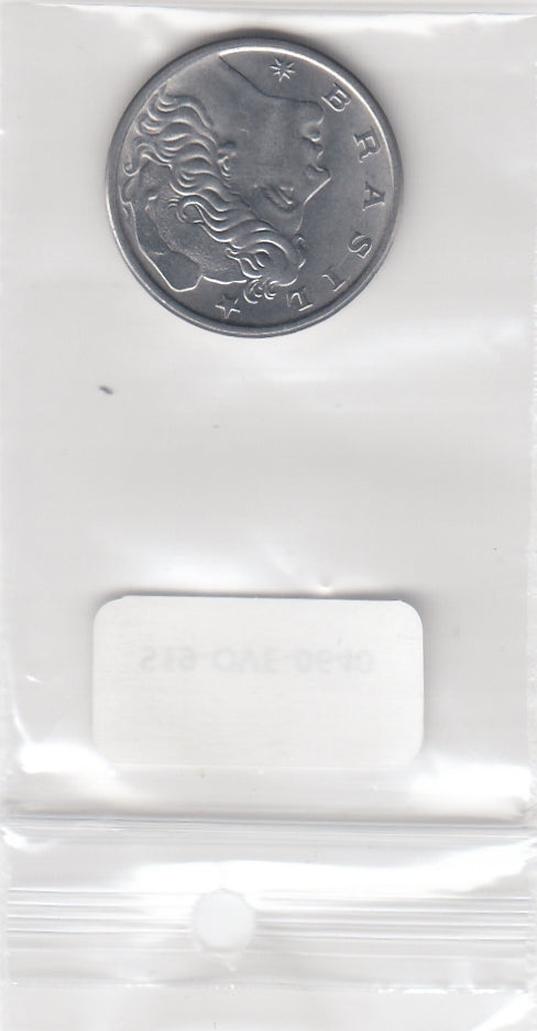 S19-OVE-0640 Brazil 10 Centavos 1977  KM578.1a XF/UNC