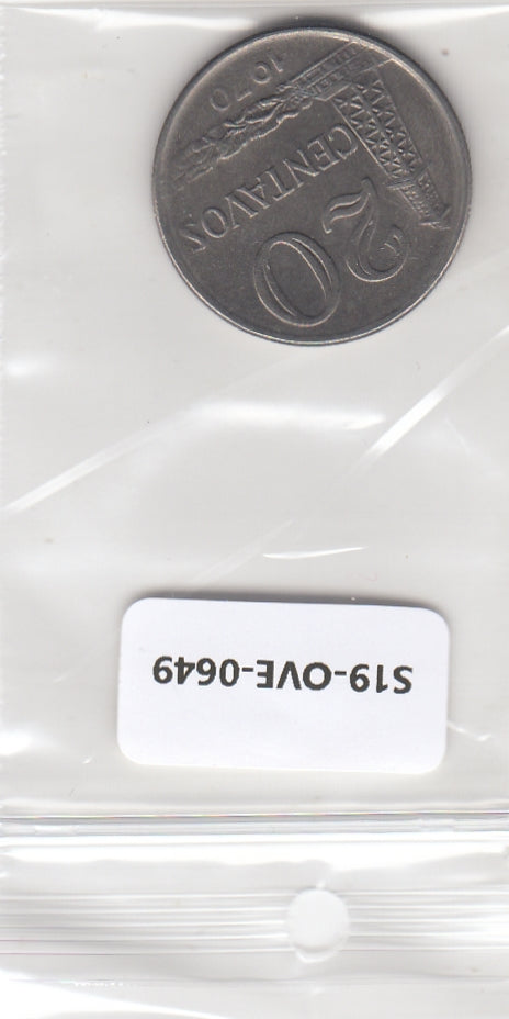 S19-OVE-0649 Brazil 20 Centavos 1970  KM579 VF+