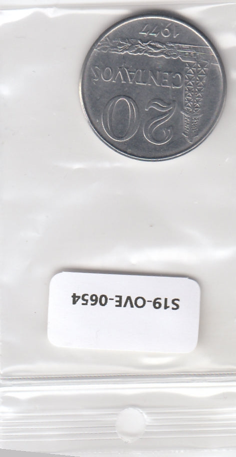 S19-OVE-0654 Brazil 20 Centavos 1977  KM579.1a XF