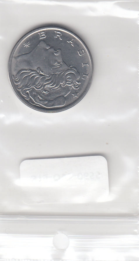 S19-OVE-0655 Brazil 20 Centavos 1977  KM579.1a XF/UNC