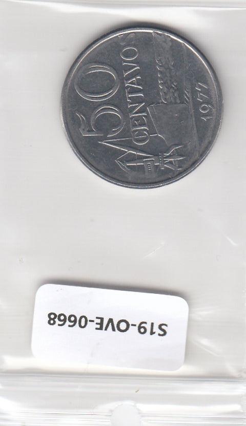 S19-OVE-0668 Brazil 50 Centavos 1977  KM580b XF/UNC