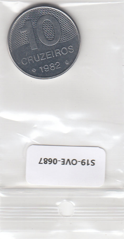 S19-OVE-0687 Brazil 10 Cruzeiros 1982  KM592 VF