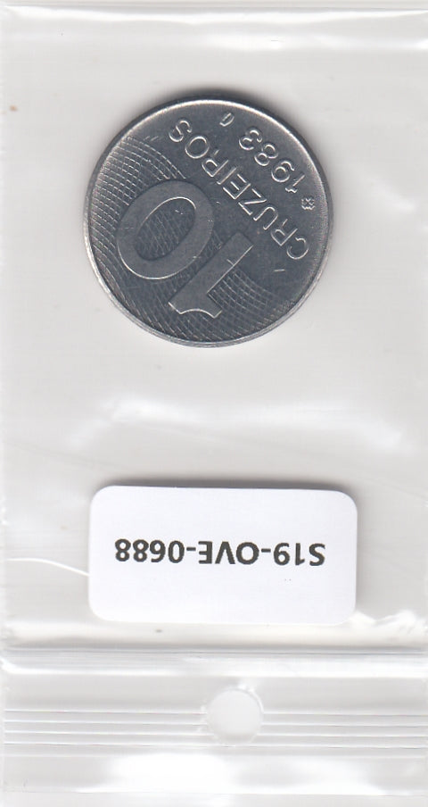S19-OVE-0688 Brazil 10 Cruzeiros 1983  KM592 VF