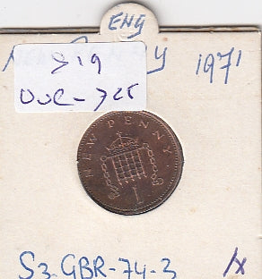 S19-OVE-0725 VK 1 penny 1971 KM915 ZG