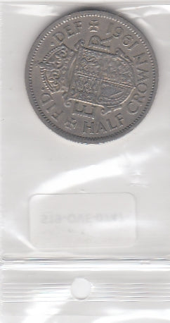 S19-OVE-0747 UK 1/2 Crown 1961  KM907 VF